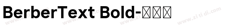 BerberText Bold字体转换